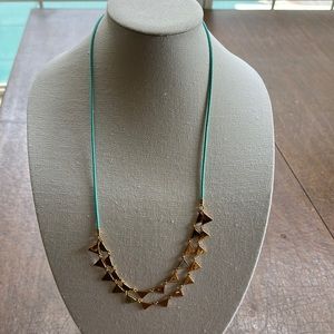 Mix media adjustable necklace